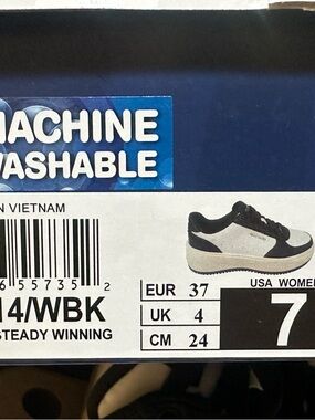 Skechers Women's Black and White Athletic Sneakers